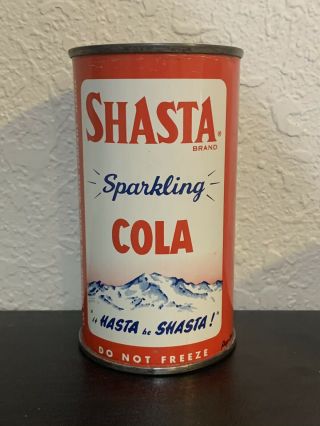 Shasta Sparkling Cola Flat Top Soda Can