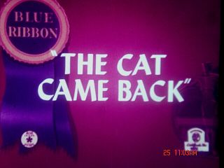 16 Mm Cartoon: " The Cat Came Back " 1936 Warners