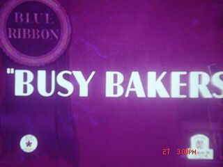 16 Mm Cartoon: " Busy Bakers " 1940.  Warners