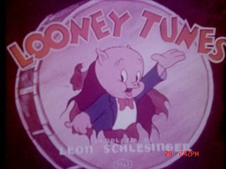 16 Mm Cartoon: " Porky The Timid Torreador " 1940