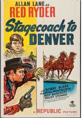 16mm Film Stagecoach To Denver Red Ryder Allen Lane B Western Movie