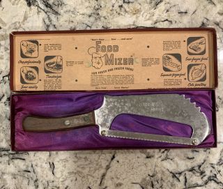 Vintage Food Mizer Butcher Knife Bone Saw & Meat Cleaver