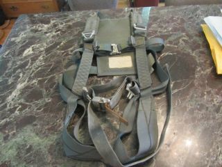 Military Personnel Parachute Harness Ejection Seat Size 6 1974