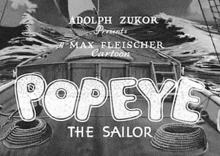 16mm Animated Cartoon Spinach Overture Popeye The Sailor Orig.  Paramount Titles