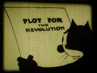 16mm 1920s Felix The Cat Cartoon All Puzzled Kodak Cinegraph