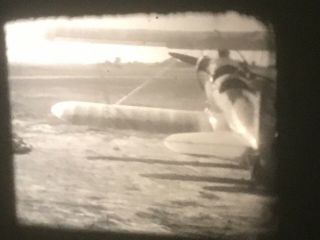 16mm Home Movies 1939 Private Airplane Pilots Sexy Swimsuit Mom Skiing 300’