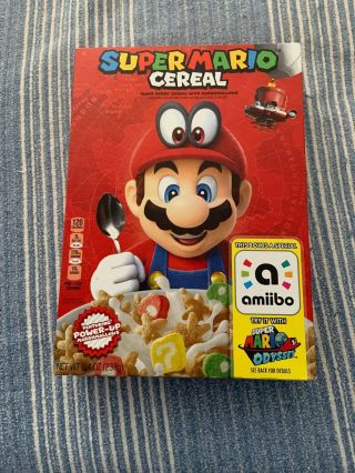 Kellogg’s Nintendo Mario Cereal - Amiibo Box (- Factory - Rare)