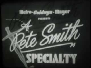 16mm Pete Smith Follow The Arrow Mgm Short