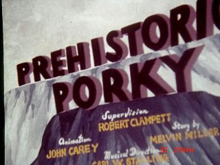 16 Mm Cartoon: " Pre - Historic Porky " 1940