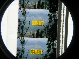 16mm GAMBIT (1966).  SCOPE - Michael Caine,  IB TECH COLOR Feature Film. 3