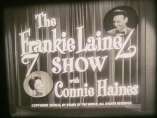16mm Film Frankie Laine Song Bye Bye Blackbird 1954 Music