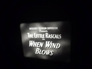 16mm Little Rascals In " When Wind Blows " 1930 B/w Kodak Positive