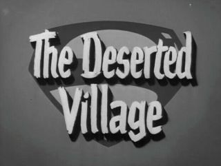 16mm Tv Show " Superman " Episode " The Deserted Village " Stunning B/w Print