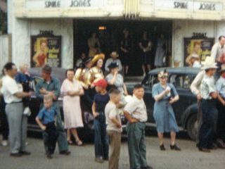 16mm Home Movie Film 1954 Great Bend Kansas July 4th Parade W/ Kaiser Sedan