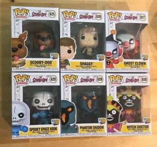 Funko Pop Animation Scooby Doo 50 Years Complete Set/6 Scooby Shaggy & Ghosts