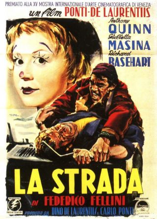 16mm La Strada (1954).  Italian Language,  Subtitle Eng.  B/w Film Feature Film.