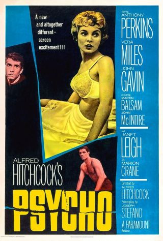 16mm Psycho (1960).  B/w Film Feature Film.
