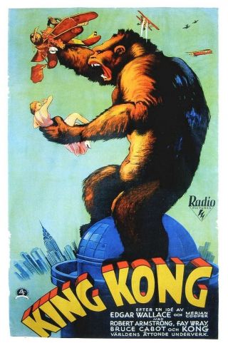 16mm King Kong (1933).  B/w Film Feature Film.