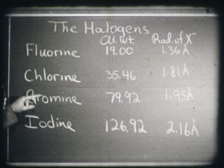 Preparation And Properties Of The Halogens 16mm short film 1959 B&W 5
