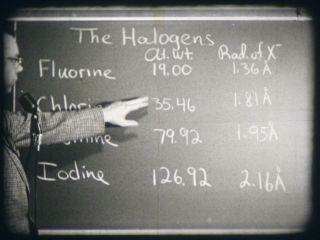 Preparation And Properties Of The Halogens 16mm short film 1959 B&W 6