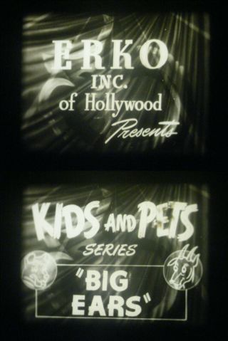 16mm Sound - " Big Ears " - 1931 - Controversal Our Gang Short - Worn Rental Print