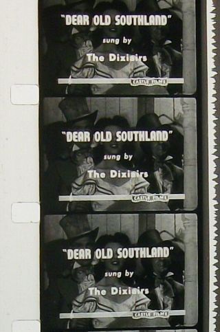 Dear Old Southland Sung By Dixiairs Soundie 16mm Film Movie Rolled On Core F83
