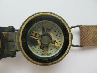British Raf Wrist Pilots Survival Compass Ref No 7657/b
