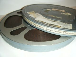 16mm Film Under Sea World Of Jacques Cousteau The Flight Of The Penguins