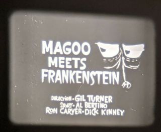 16mm Film - Mr.  Magoo Cartoon - Mr.  Magoo Meets Frankenstein