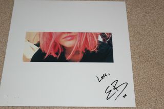 Emily Burns Seven Scenes From The Same Summer Rare Signed Pink Vinyl 12 " Lp
