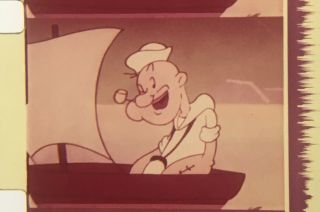 16mm Film Cartoon: Popeye - " Tar With A Star " | Color & Sound