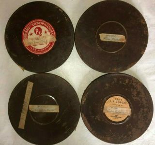 Four 16mm Us Army Air Force Films P38 P39 P40 Aircraft World War Ii