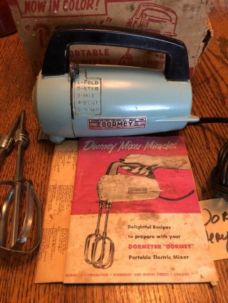 Vintage Dormeyer Dormey Electric Hand Held Mixer 5 Speed Model 7500 W/ Box