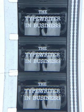 16mm Sound B&W Remington Typewriter in Business 1957 w/ orig can 800” vg 2