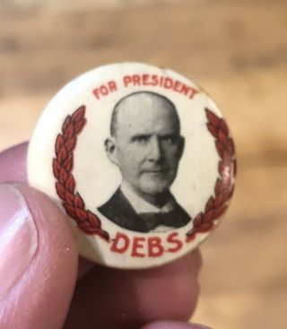Eugene V.  Debs For President Socialist Socialism Political Pinback Button 3