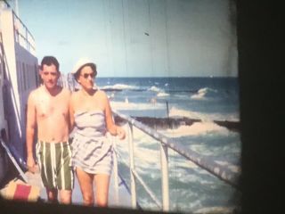 16mm Home Movies Miami Beach Sherry Frontenac 1940s Sexy Swimsuits Train 300’