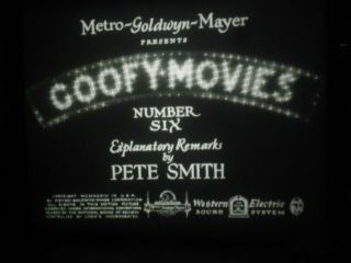 16mm Pete Smith Goofy Movies 6 Mgm Short 400 