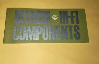 1969 Hitachi Hi Fi Components Sales Brochure With Factory Pictures Inside