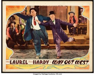 16mm Feature Way Out West Laurel & Hardy 1937 Blackhawk