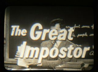 16mm Feature The Great Impostor 1960 Tony Curtis