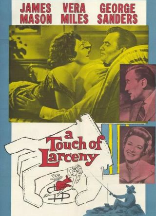 16mm Film A Touch Of Larceny James Mason Vera Miles George Sanders 1960 Uk Movie