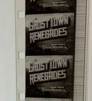 16mm Film Ghost Town Renegades Lash Larue B Western Movie 1947