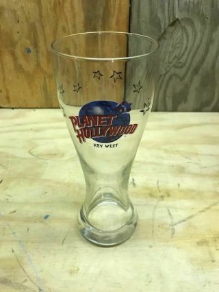 Vintage Planet Hollywood - Key West - Tall Pilsner Beer Bar Drinking Glass