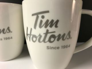 2 Tim Hortons Coffee Mugs Limited Edition No.  014 Since 1964 Depuis 1964 White 2