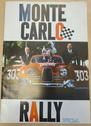 1960s Saab Monte Carlo Rally Special Sales Brochure Advertisement Erik Carlsson