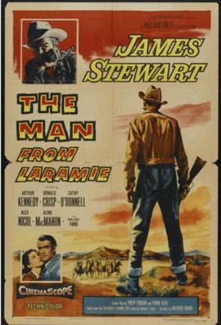16mm Film The Man From Laramie James Stewart Dir.  Anthony Mann ‘55 B&w Scan