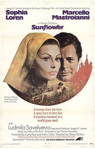 Sunflower 1970 16mm Full Movie On 3 Reels With Marcello Mastroianni Sophia Loren
