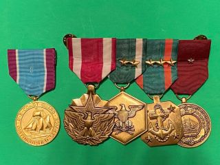 Vintage Us Navy Medal Group And The Us Coast Guard Distinguished Service Medal