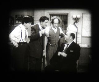 Vtg 16mm 1950s Short Movie Film 1953 Three Stooges Tricky Dicks Comedy Humor 6
