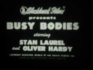 8 Busy Bodies Laurel And Hardy 1933 Blackhawk